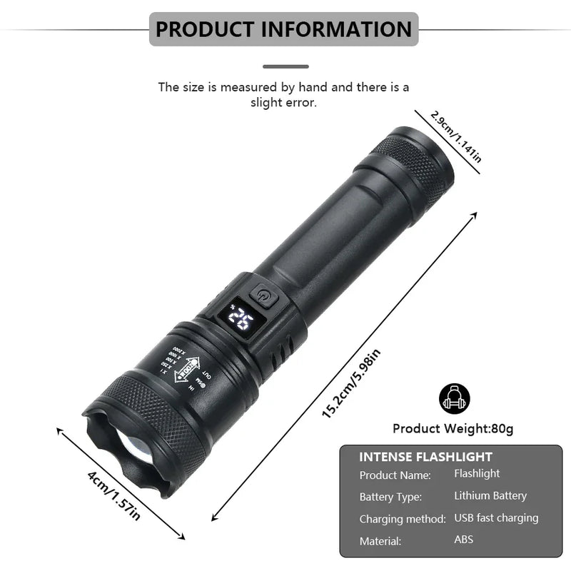 High-Powered 2000LM LED Tactical Flashlight – Your Ultimate Illumination Tool