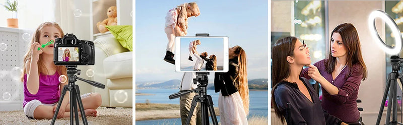 Tripod For Phone 100cm, Video Recording, Phone, Tripod Stand with Bluetooth Remote Universal, Camera, Phone, Photography Stand.