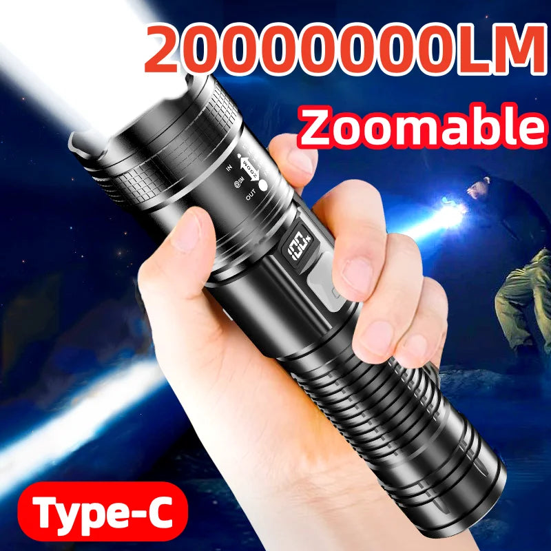 Ultra-High Power Flashlight - 20,000,000LM – Illuminate the Impossible