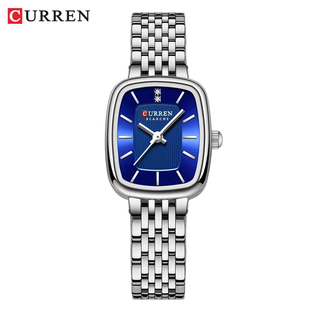 CURREN Rectangular Ladies Quartz Watch – Elegant & Waterproof