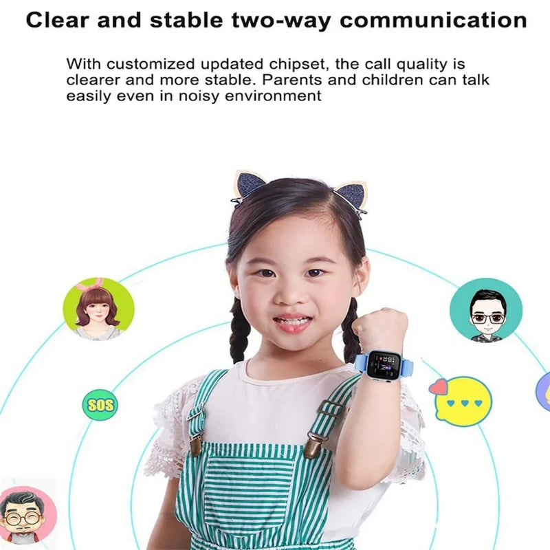 Kids 4G Smart Watch SOS GPS Location Sim Card Call Child SmartWatch