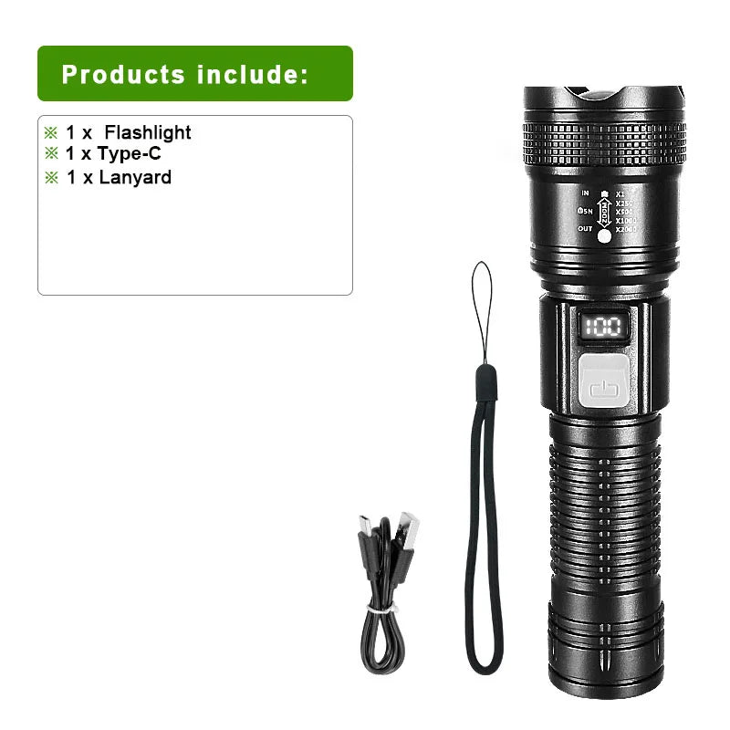 Ultra-High Power Flashlight - 20,000,000LM – Illuminate the Impossible