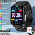 2024 New Medical Grade Smart Watch Women Blood Lipid Uric Acid Monitor Bluetooth Call SOS Watches Sport Health Smartwatch Men