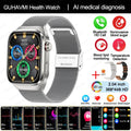 New Blood Glucose Uric Acid Body Fat Smartwatch Micro Physical Examination Five Organ Health Watches Bluetooth Call Smart Watch