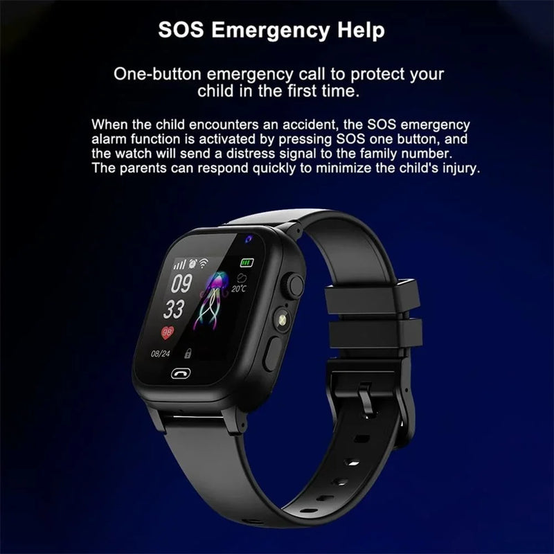 Kids 4G Smart Watch SOS GPS Location Sim Card Call Child SmartWatch