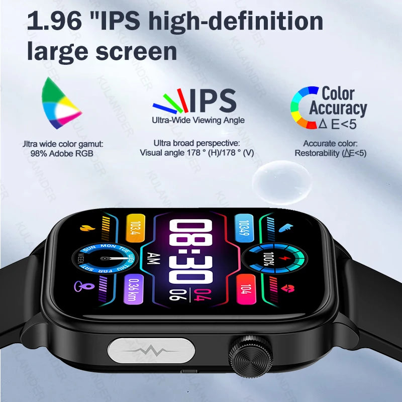 2025 New ECG+PPG Medical Grade Smartwatch Men's Lipid Uric Acid Health Monitor Women's Bluetooth Talking Health Smartwatch