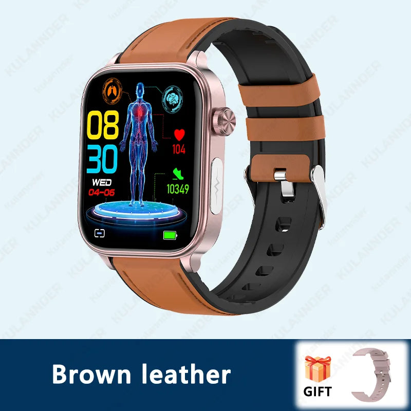 2025 New ECG+PPG Medical Grade Smartwatch Men's Lipid Uric Acid Health Monitor Women's Bluetooth Talking Health Smartwatch