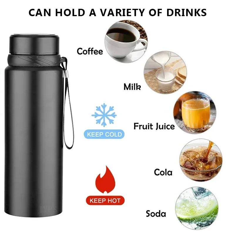 1L Thermal Water Bottle – Keep Drinks Hot or Cold All Day