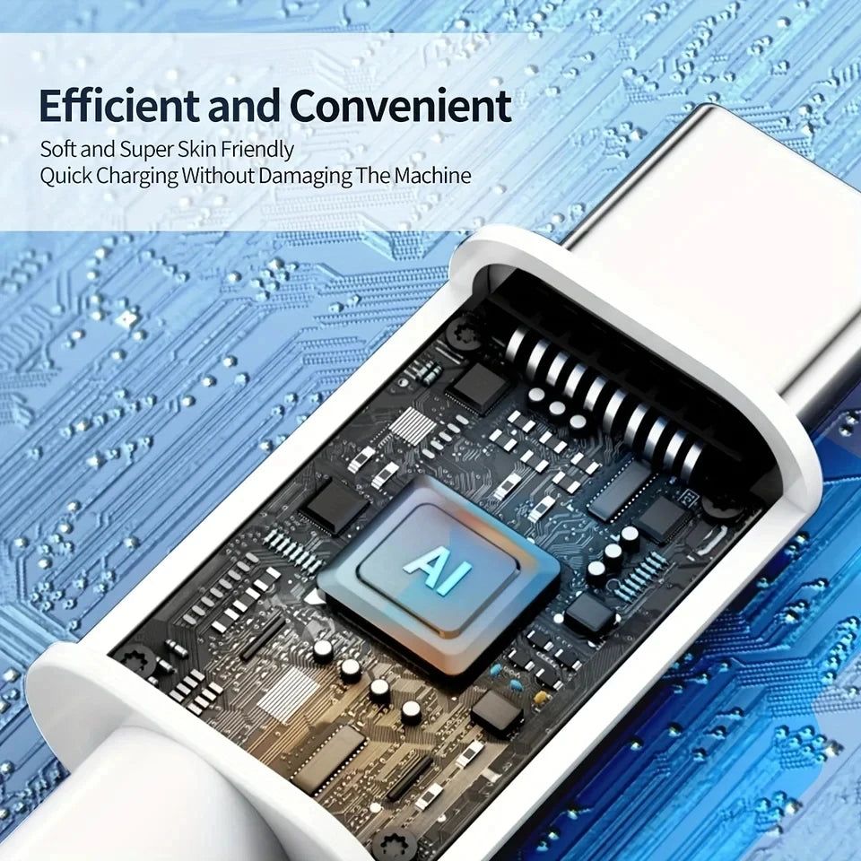 Original 60W PD Type-C to Type-C Cable – Fast Charging for iPhone 15 Pro Max, 16 Plus, Xiaomi, Redmi, Samsung, USB-C Weaving Data Cord