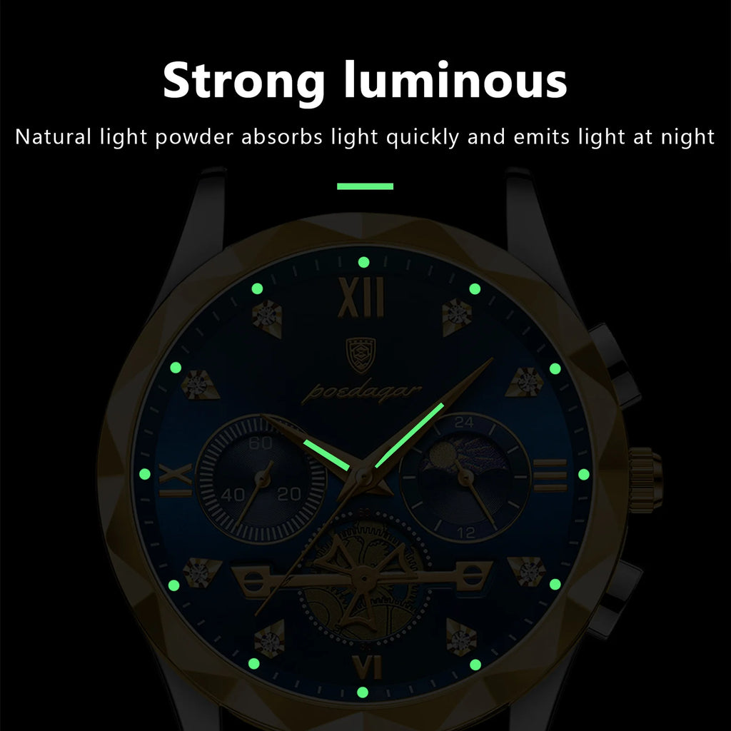POEDAGAR Luxury Men’s Wristwatch – Style, Functionality, and Durability