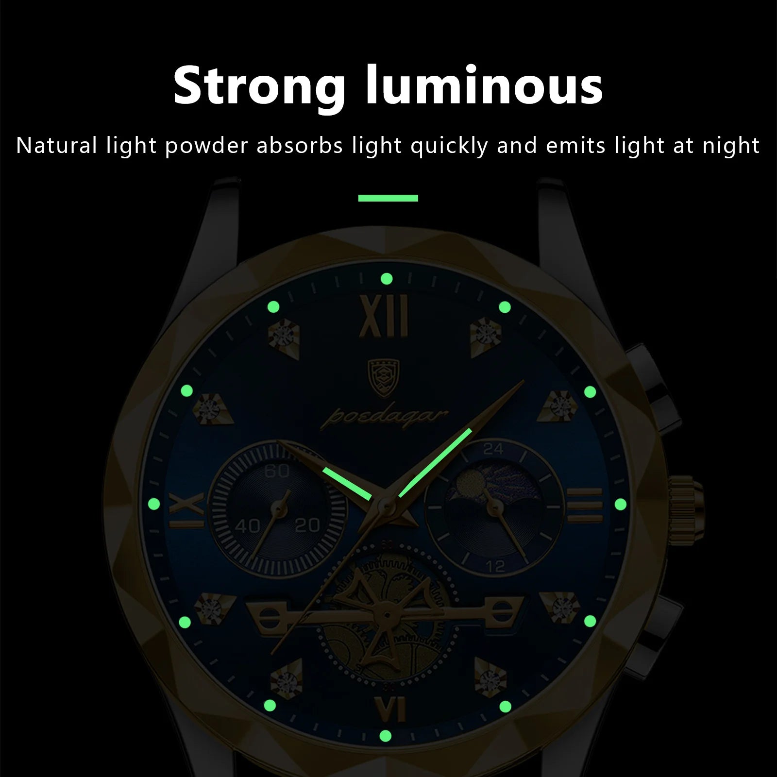 POEDAGAR Luxury Men’s Wristwatch – Style, Functionality, and Durability