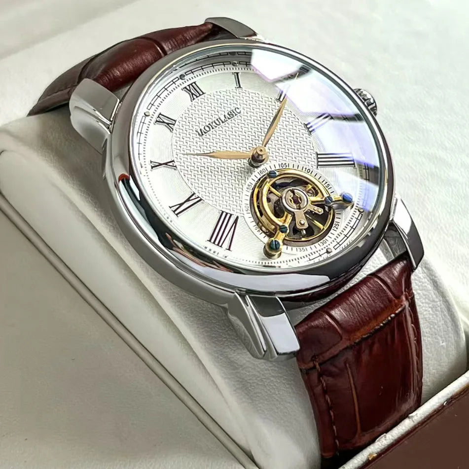Luxury Men's Mechanical Watch - Automatic Tourbillon, Waterproof, and Sporty Design