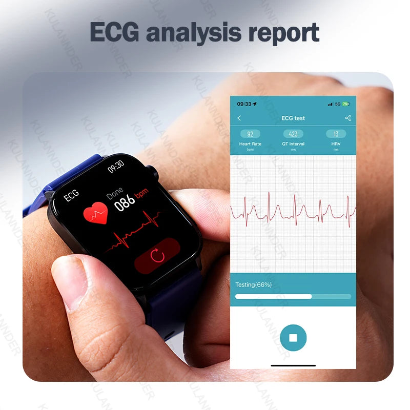 2025 New ECG+PPG Medical Grade Smartwatch Men's Lipid Uric Acid Health Monitor Women's Bluetooth Talking Health Smartwatch