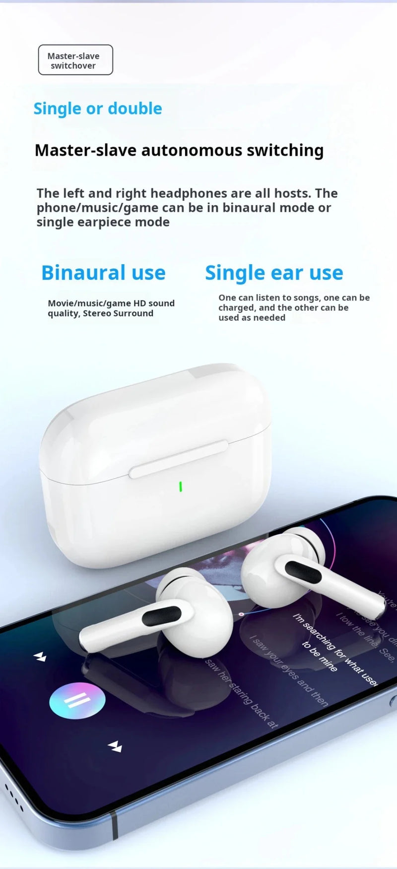 Noise Wireless 5.3, Bluetooth, Earphones For iPhone, Samsung, Huawei, Xiaomi, Game Stereo, Sports, With Microphone, Earphones.