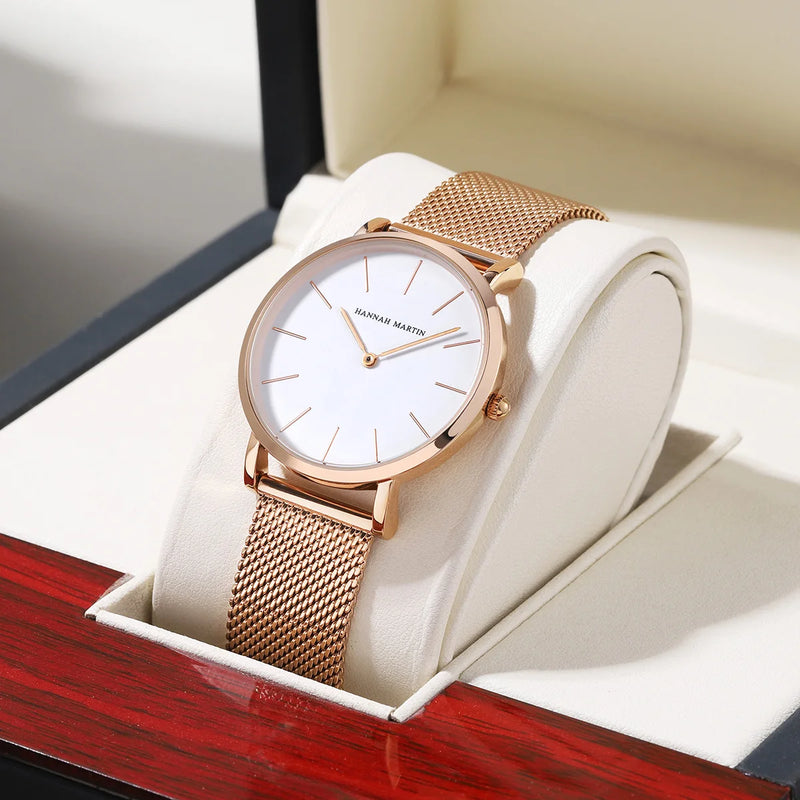 Women’s 36mm Rose Gold Minimalist Watch – Timeless Elegance for Every Occasion