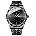 BINBOND B5552 International Fashion Business Quartz Men's Watch – Stainless Steel, 50M Waterproof, Luminous Design