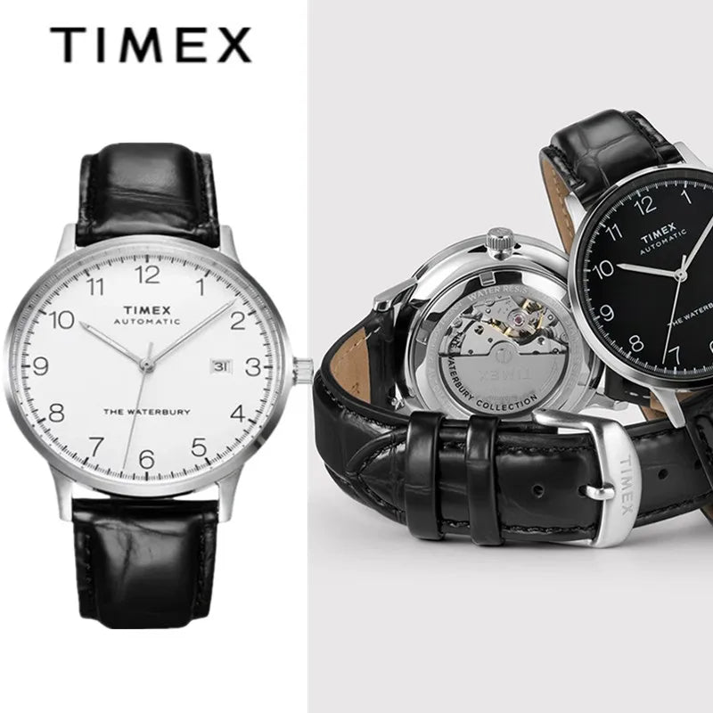 TIMEX Luxury Automatic Watch Automatic Mechanical Watch Male American Stainless Steel Scratch Proof Waterproof Diving Watch