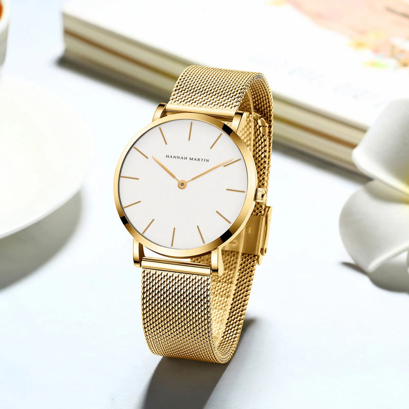 Women’s 36mm Rose Gold Minimalist Watch – Timeless Elegance for Every Occasion