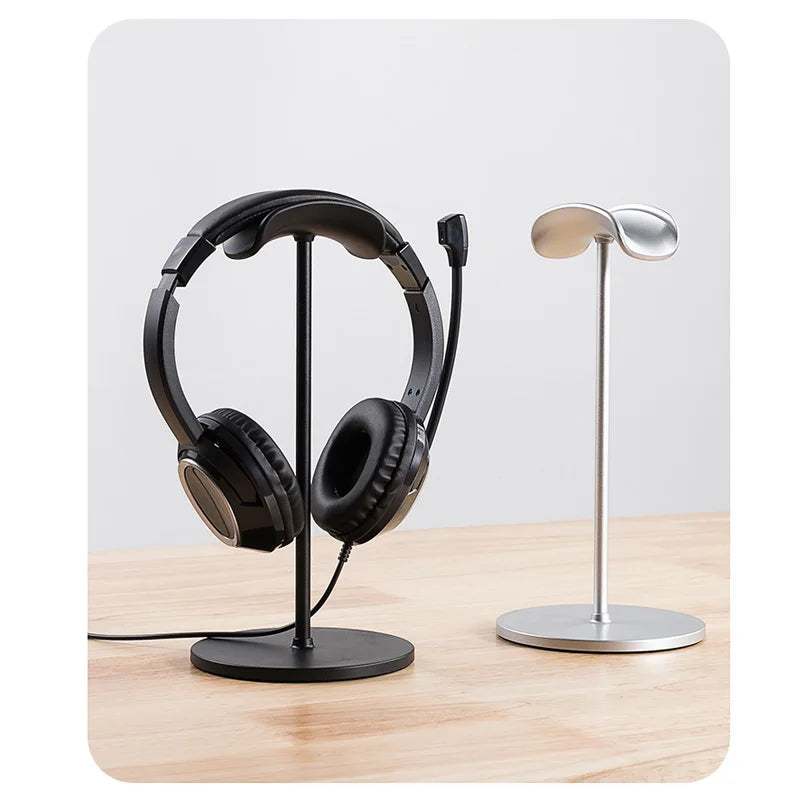 Metal Head - Mounted Headphone Stand Non-Slip Detachable Headset