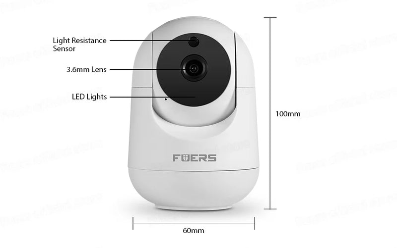 Fuers 4K 8MP IP Camera Tuya Smart Home Indoor WiFi Wireless Surveillance Camera Automatic Tracking CCTV Security Baby Monitor