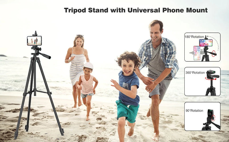 Tripod For Phone 100cm, Video Recording, Phone, Tripod Stand with Bluetooth Remote Universal, Camera, Phone, Photography Stand.