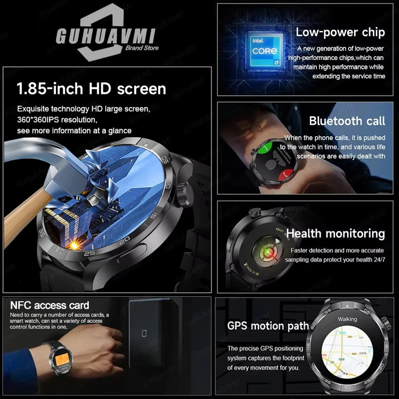 HUAWEI Sports Smartwatch – 1.85” AMOLED, GPS, NFC, Fitness