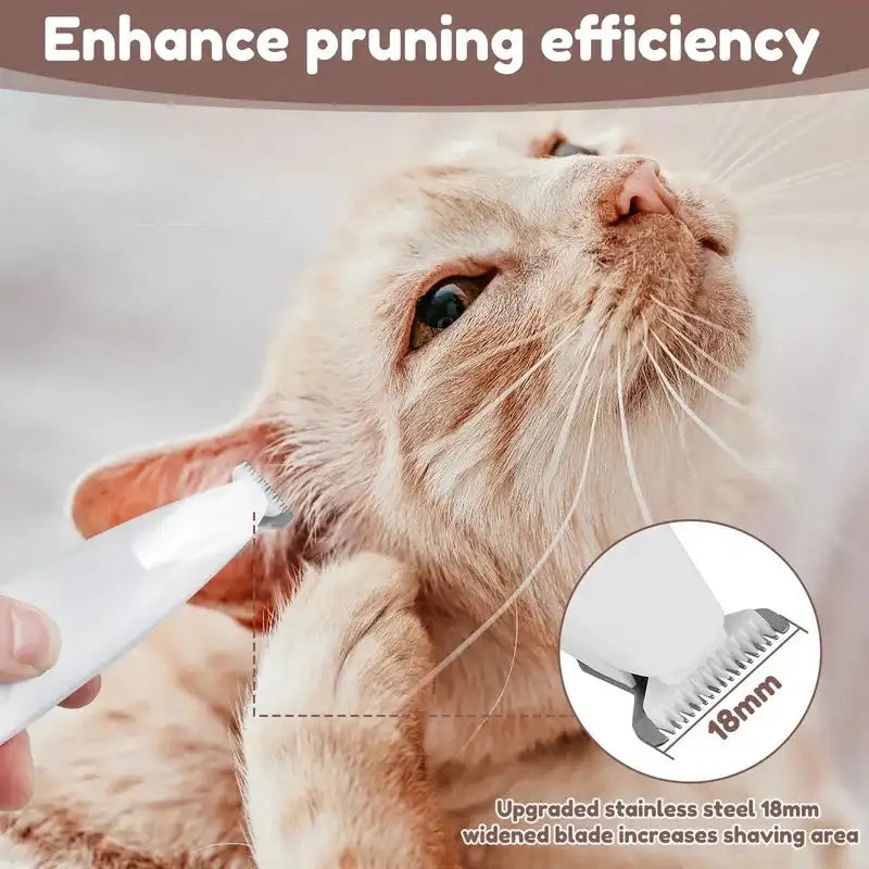 Newest Pet Paw Trimmer with Light,Fully Waterproof Pet Hair Trimmer with LED Display,Dog Cat Clippers ,Rechargeable Pet Shaver